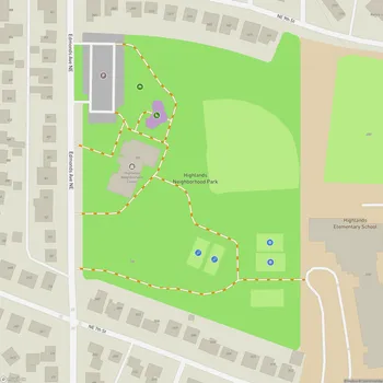 Map of Highlands Park and Neighborhood Center