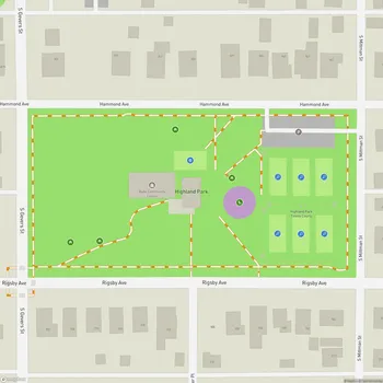 Map of Highland Park