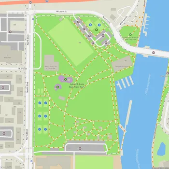 Map of Julian B. Lane Riverfront Park