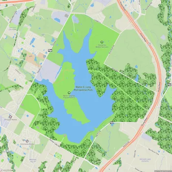 Map of Walter E. Long Metropolitan Park