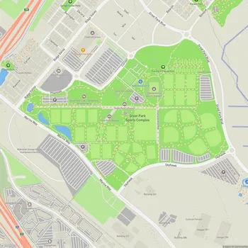 Map of Great Park Sports Complex