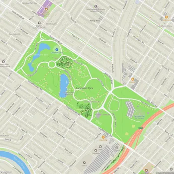 Map of Carondelet Park