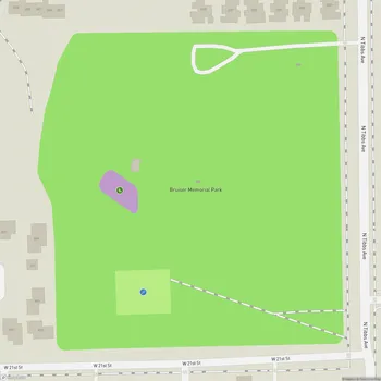 Map of Bruiser Gaines Park