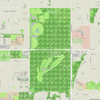 Map of Russian Jack Springs Park