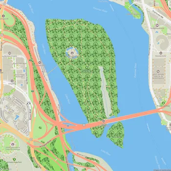 Map of Theodore Roosevelt Island