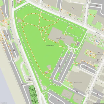 Map of Library Park