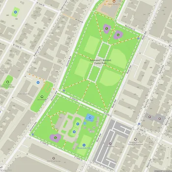 Map of Reverend T. Wendell Foster Park
