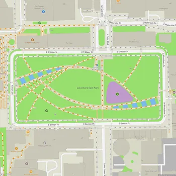 Map of Lakeshore East Park