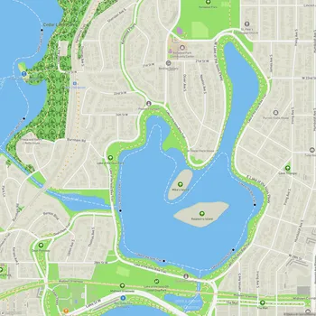 Map of Lake of the Isles Park