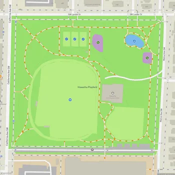 Map of Hiawatha Playfield