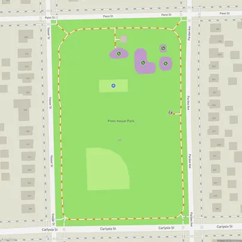 Map of Penn-Vassar Park