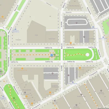 Map of Cadillac Square Park