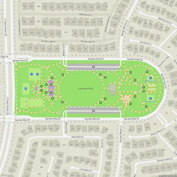 Map of Gardens Park