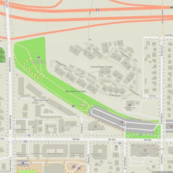 Map of War Memorial Park