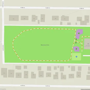 Map of Baltimore Park