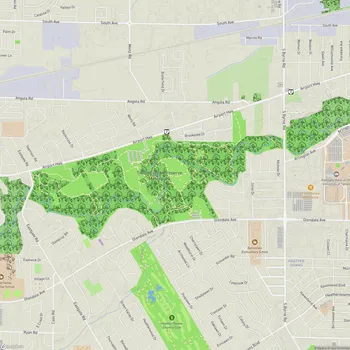 Map of Swan Creek Preserve Metropark
