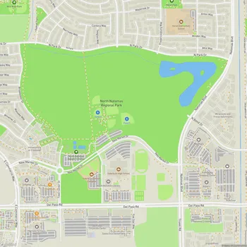 Map of North Natomas Regional Park