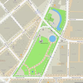 Map of Woodruff Park