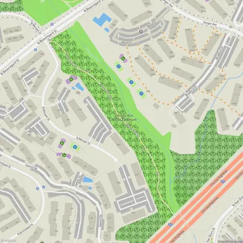 Map of Holmes Run Scenic Easement