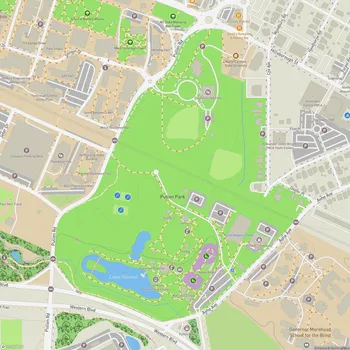 Map of Pullen Park