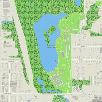 Map of Hawk Island County Park
