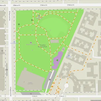 Map of Pasadena Memorial Park
