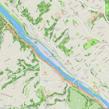 Map of Manayunk Canal