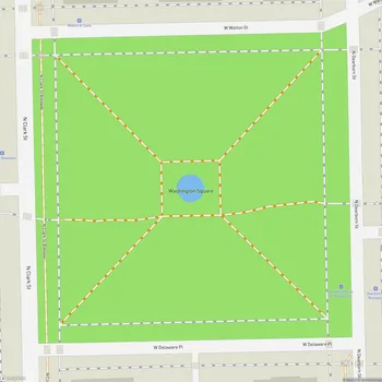 Map of Washington Square Park