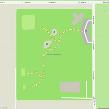 Map of George C. Woods Park