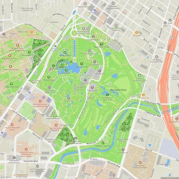 Map of Hermann Park
