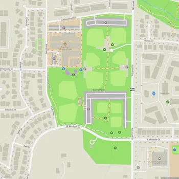 Map of Evers Park