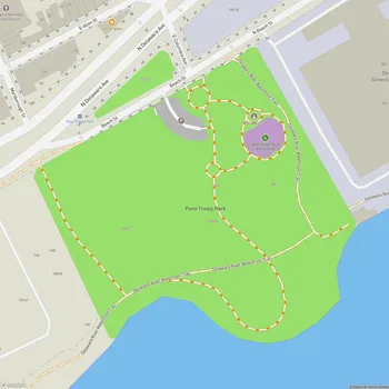 Map of Penn Treaty Park