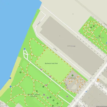 Map of Bushwick Inlet Park