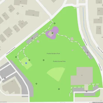 Map of Pueblo Gardens Park