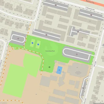 Map of Columbia Park