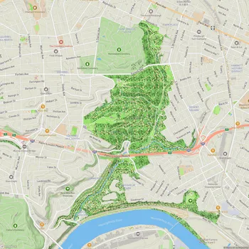 Map of Frick Park