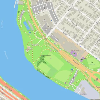 Map of Magazine Beach