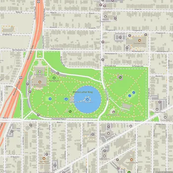 Map of Martin Luther King, Jr. Park