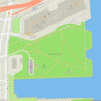Map of Maurice A. Ferré Park