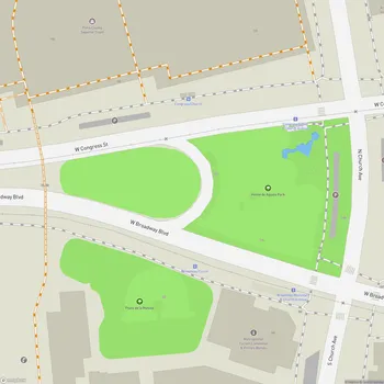 Map of Veinte de Agosto Park