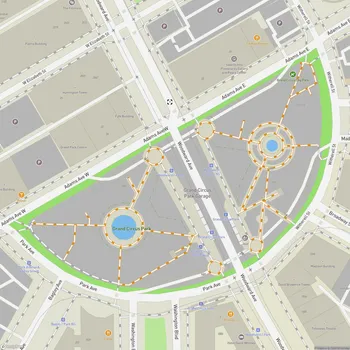 Map of Grand Circus Park