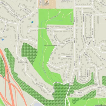 Map of Briarcliff Greenway Park