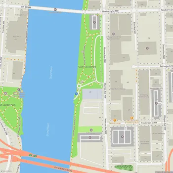 Map of Sixth Street Bridge Park