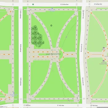 Map of Lincoln Veterans Memorial Park