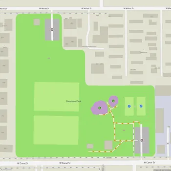 Map of Shoshone Park