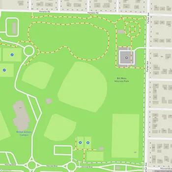 Map of Bill Moss Hillcrest Park