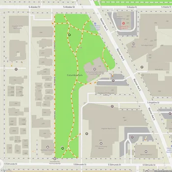 Map of Columbia Park