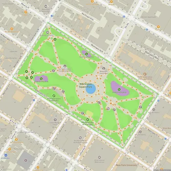 Map of Washington Square Park