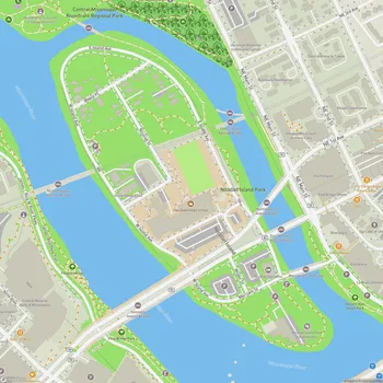Map of Nicollet Island Park