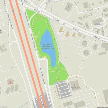 Map of The Lone Star Monument & Historical Flag Park